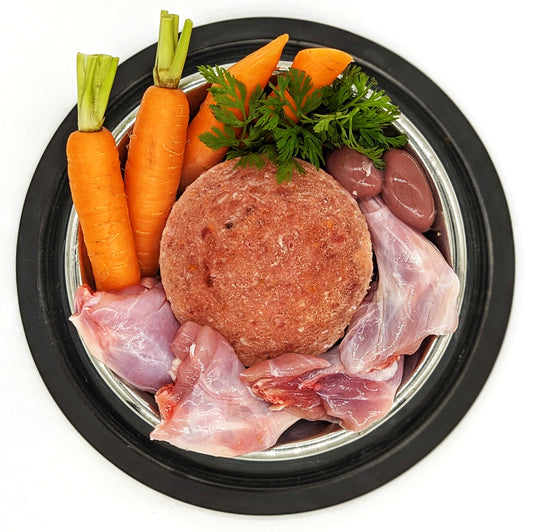 Rabbit w/ Liver & Carrots - 10LB Box