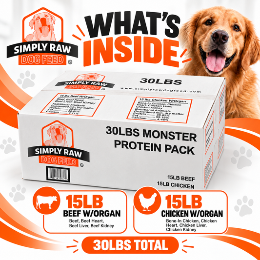 30LB Monster Protein Pack - Beef & Chicken