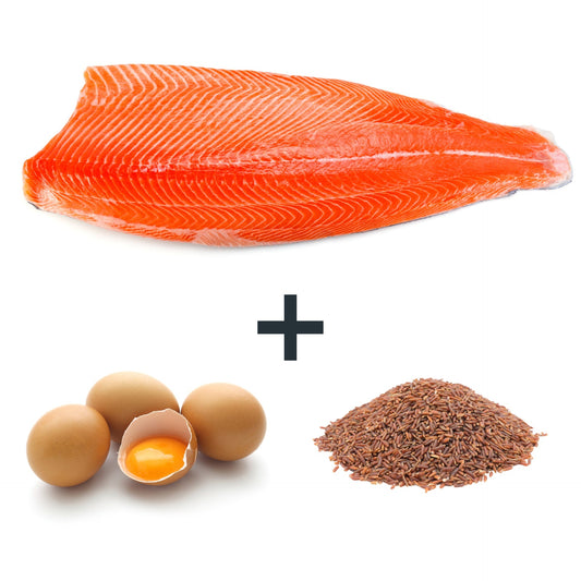 Salmon, Egg & Brown Rice
